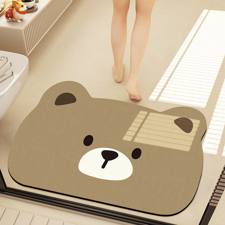 Cute Cartoon Bear Bath Mat