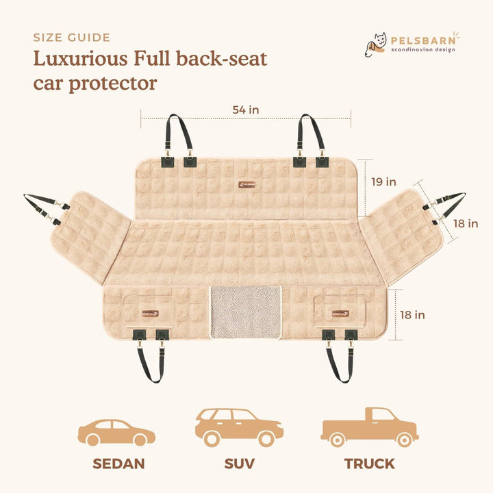 Plush Dog Car Seat Protector