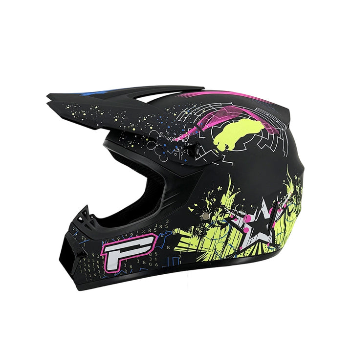 full-face motocross helmet with extended visor and reinforced chin guard Bowlift