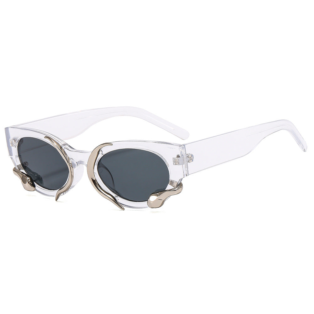 Women's designer sunglasses with a unique, sculptural frame Bowlift