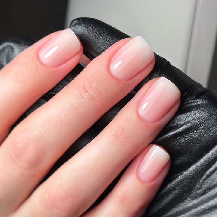 Elegant Nail Art with Black-White Contrast Bowlift