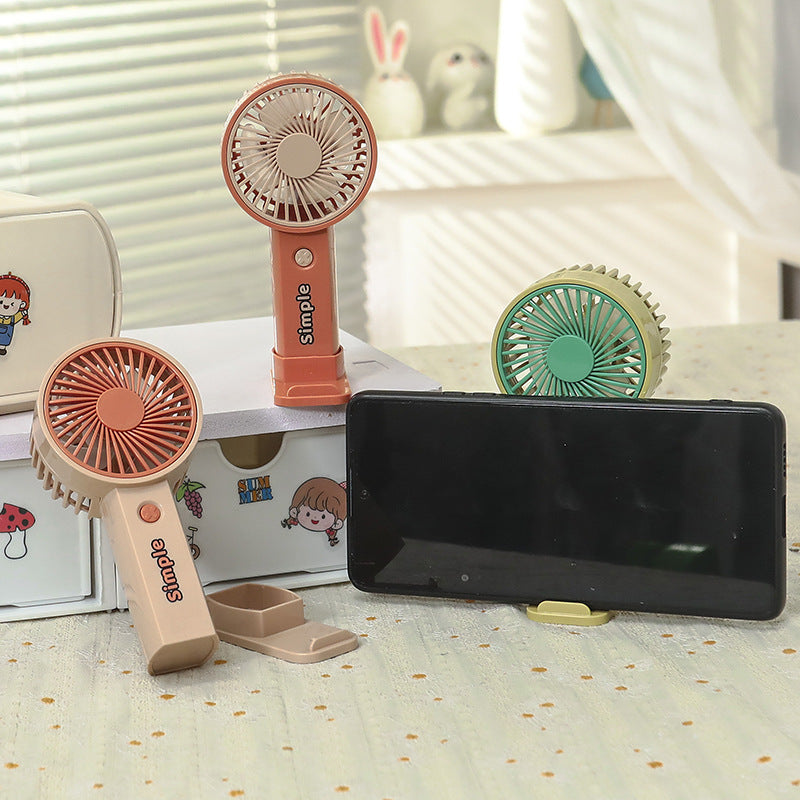 Women Portable Hand Fan with Rechargeable USB Port and Lightweight Construction Bowlift