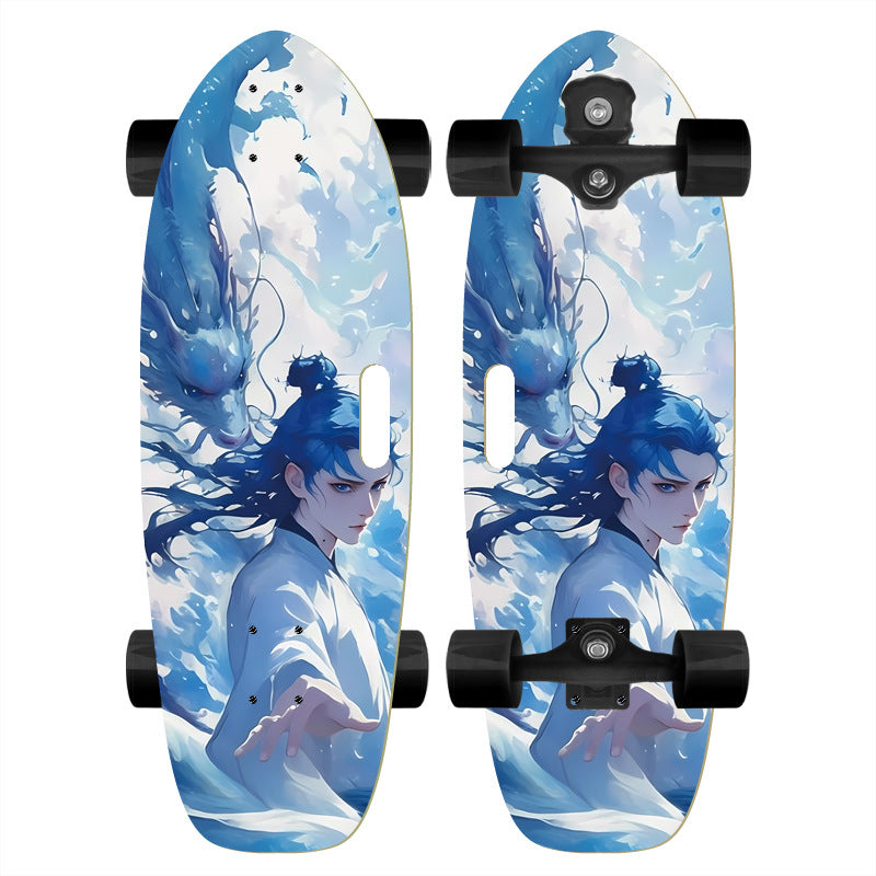 Mini Skateboard Deck with Textured Grip Bowlift