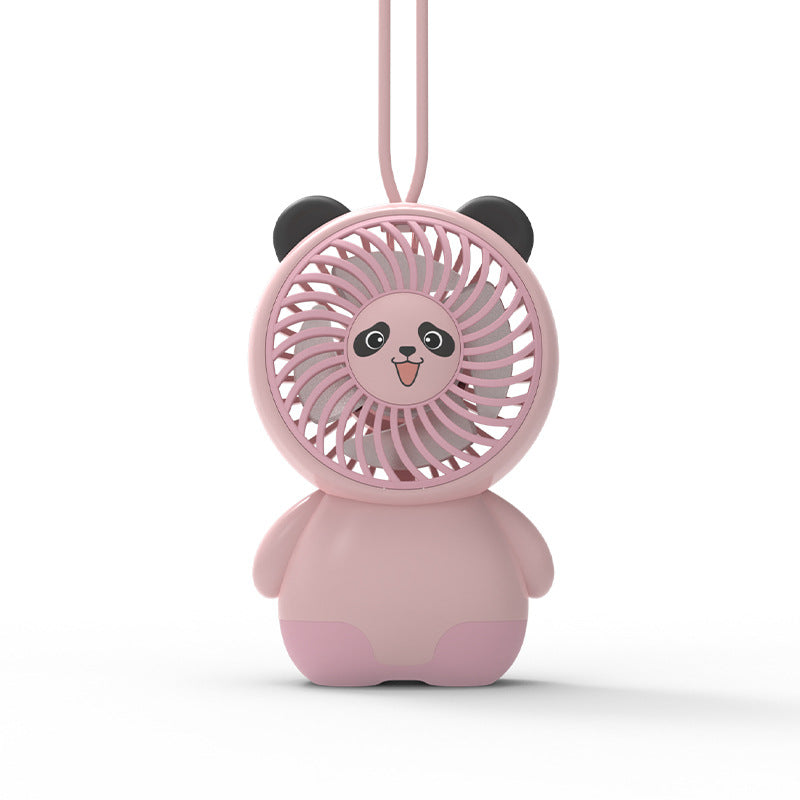 Ladies Portable Mini Animal Fan with Cute Panda Design Bowlift