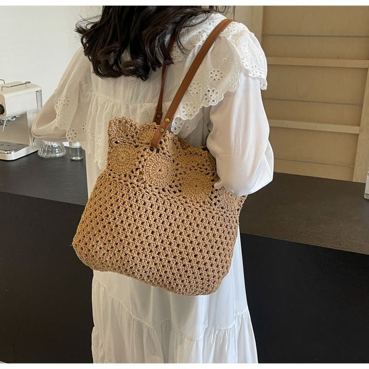 Hand-knotted macramé tote bag Bowlift