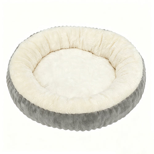 Plush Round  Lounge  Dog Bed