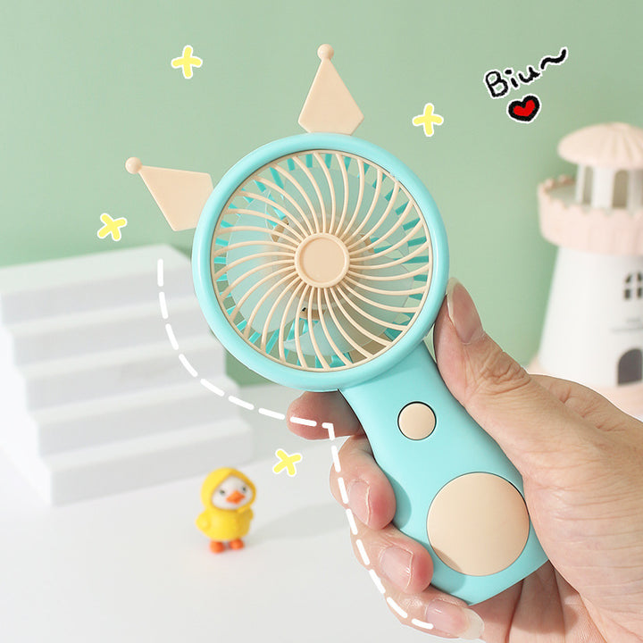 Unisex Portable Hand Fan with Creative Animal Design Bowlift