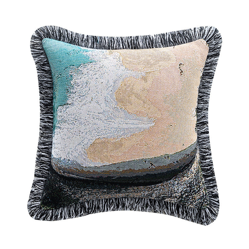 Scenic Nature-Themed Decorative Pillow