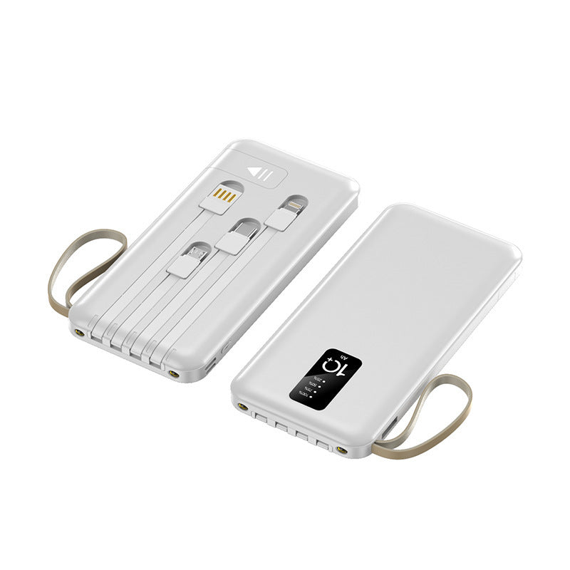 Multifunctional Power Bank with Integrated Cable System Bowlift