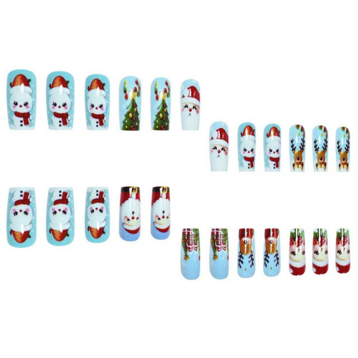 Festive Holiday Character Nail Art Set Bowlift