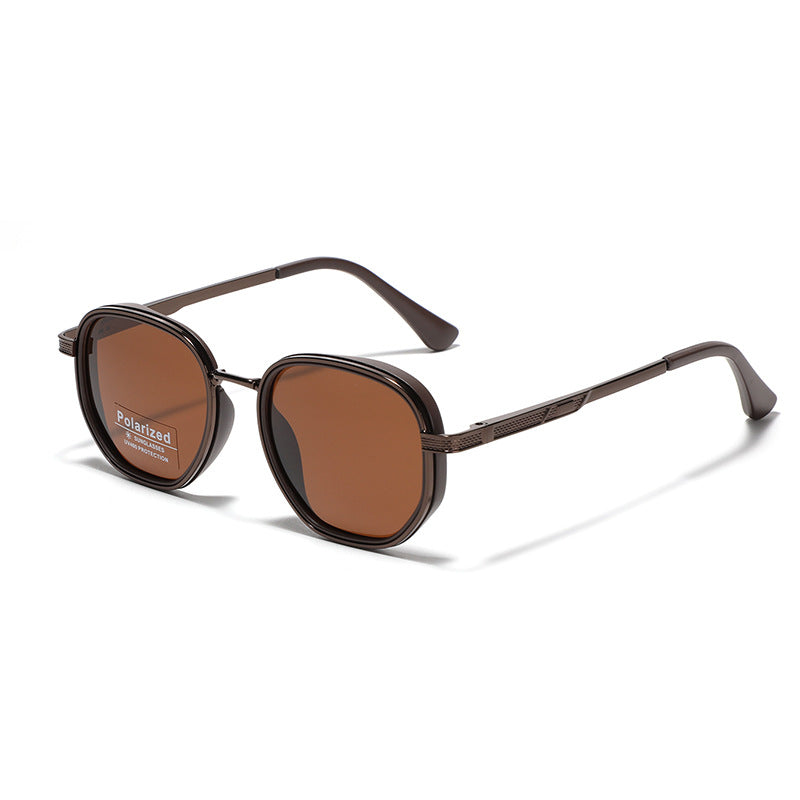 Polarized Metal-Acetate Square Sunglasses Bowlift