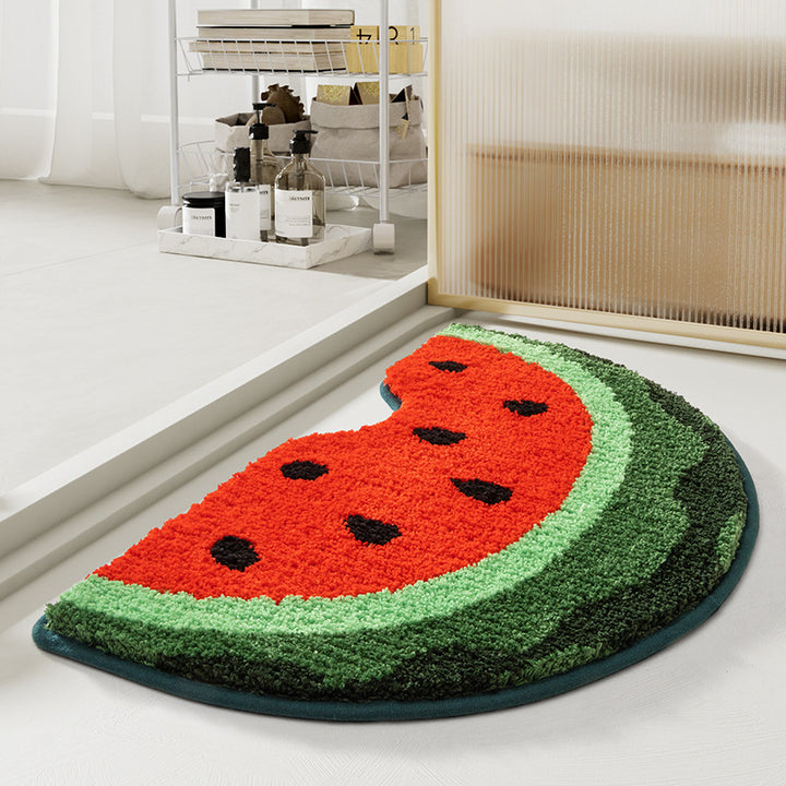 Peach-Shaped Bathroom Mat Bowlift