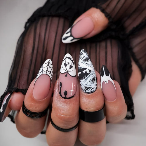 Creative Halloween-style Art Fake Nails Bowlift
