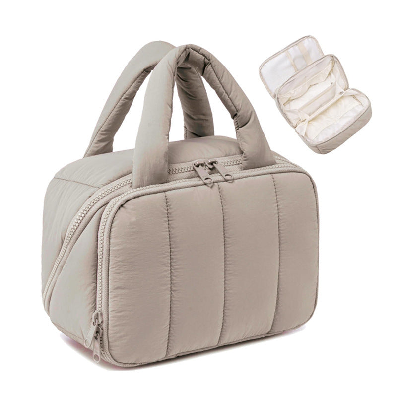 Cosmetic organizer bag with removable inner compartments Bowlift