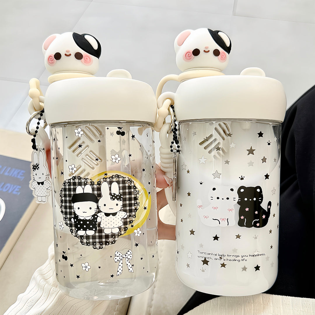 Ladies drinking bottle with funny design Bowlift