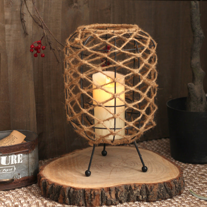 Decorative basket with natural fiber design Bowlift