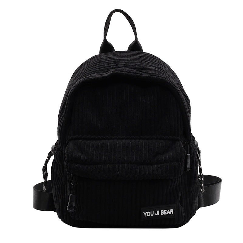 Corduroy Compact School Backpack Bowlift