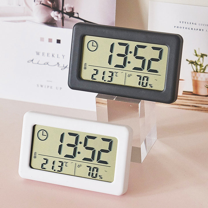 Digital Thermo-Hygrometer Alarm Clock Bowlift