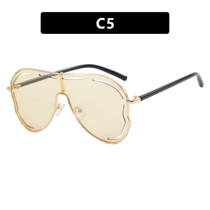 Ladies luxurious pilot sunglasses with modern frame Bowlift