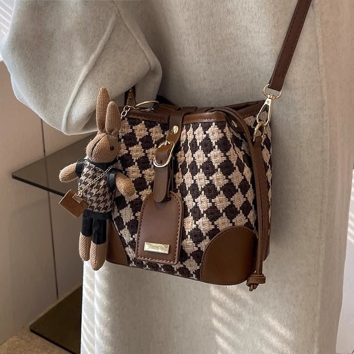 Stylish Knit Bucket Bag Bowlift