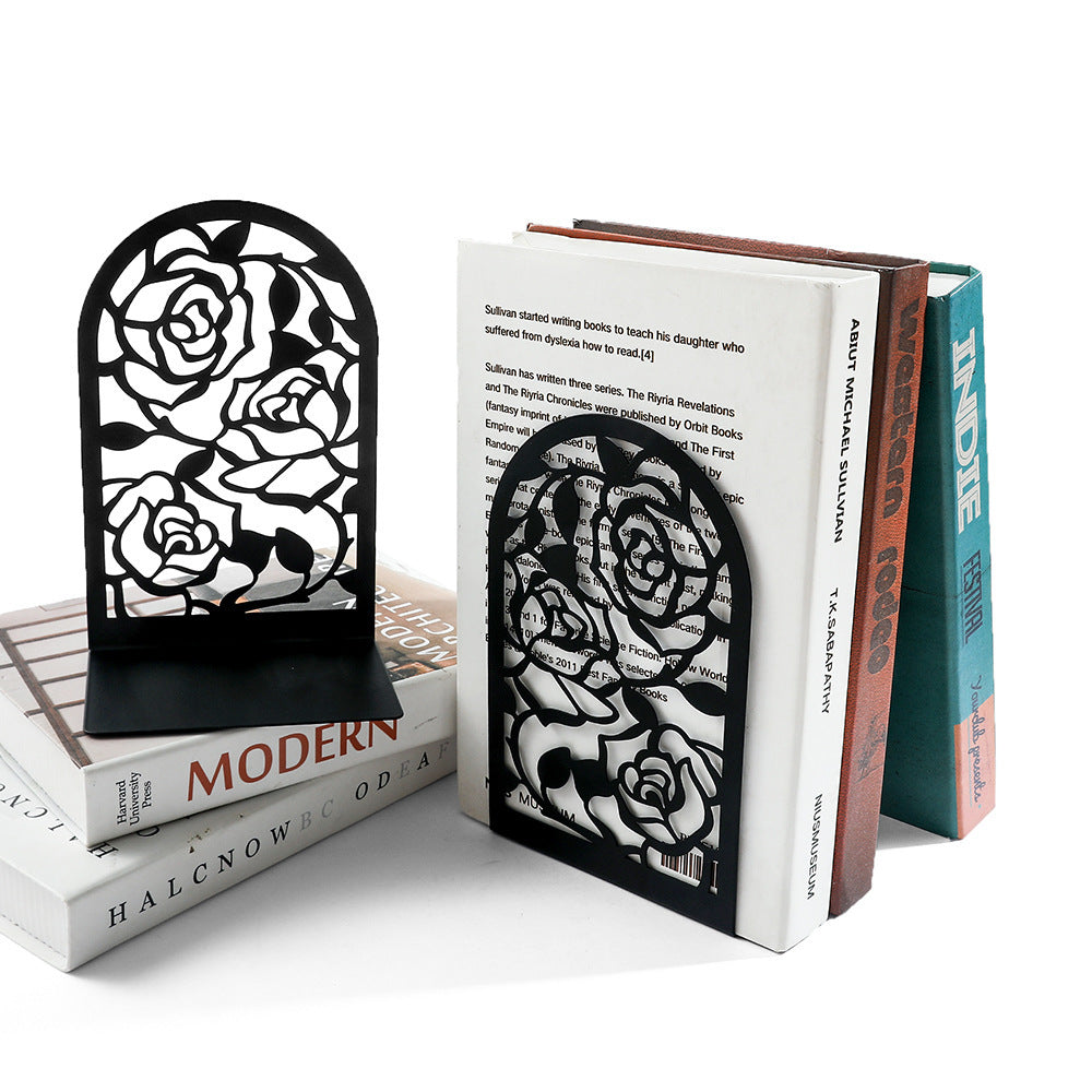 Artistic Floral Bookend Set