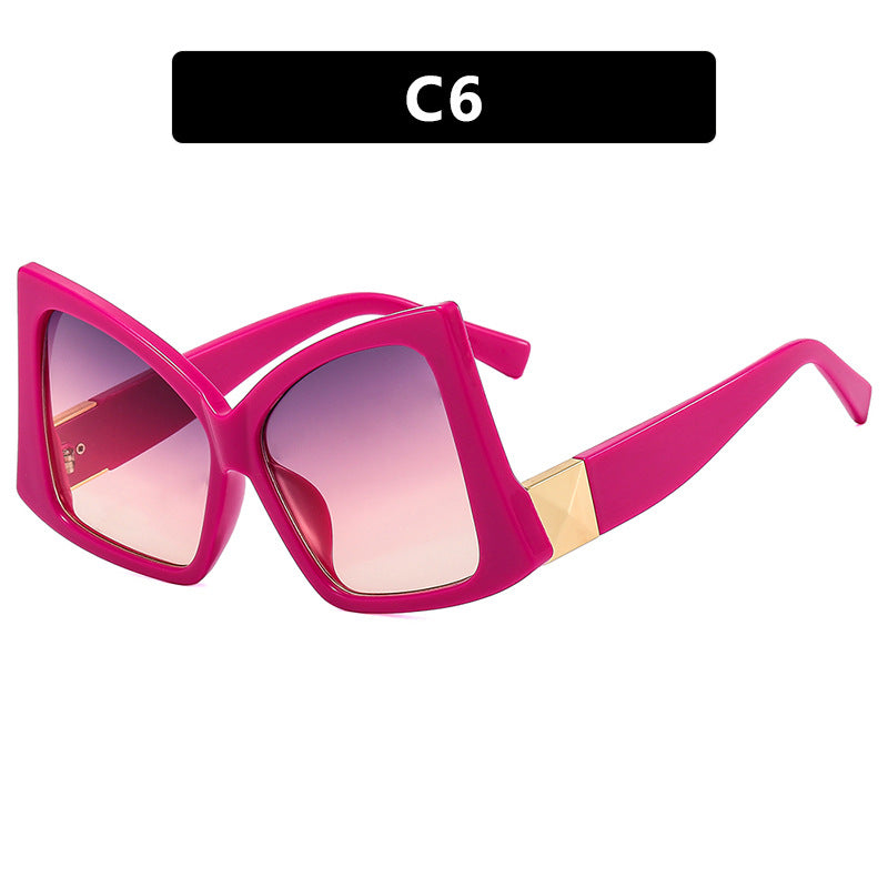 Women's oversized sunglasses with elegant square frame and protective UV protection Bowlift