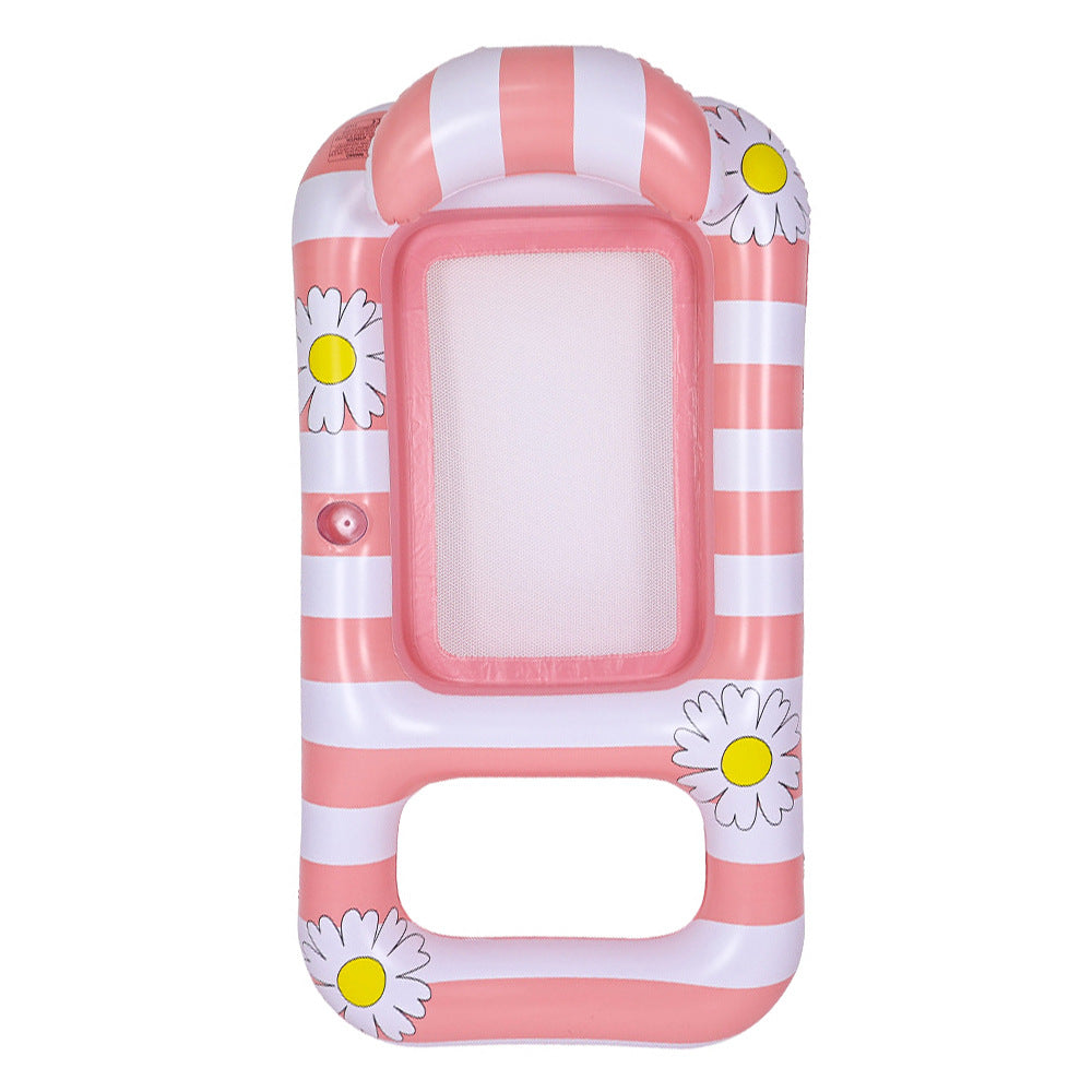 Unisex Inflatable Sun Seat with Mesh Bottom Bowlift