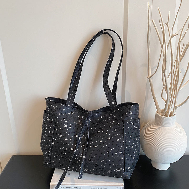 WoStar-Patterned Canvas Tote Bag Bowlift