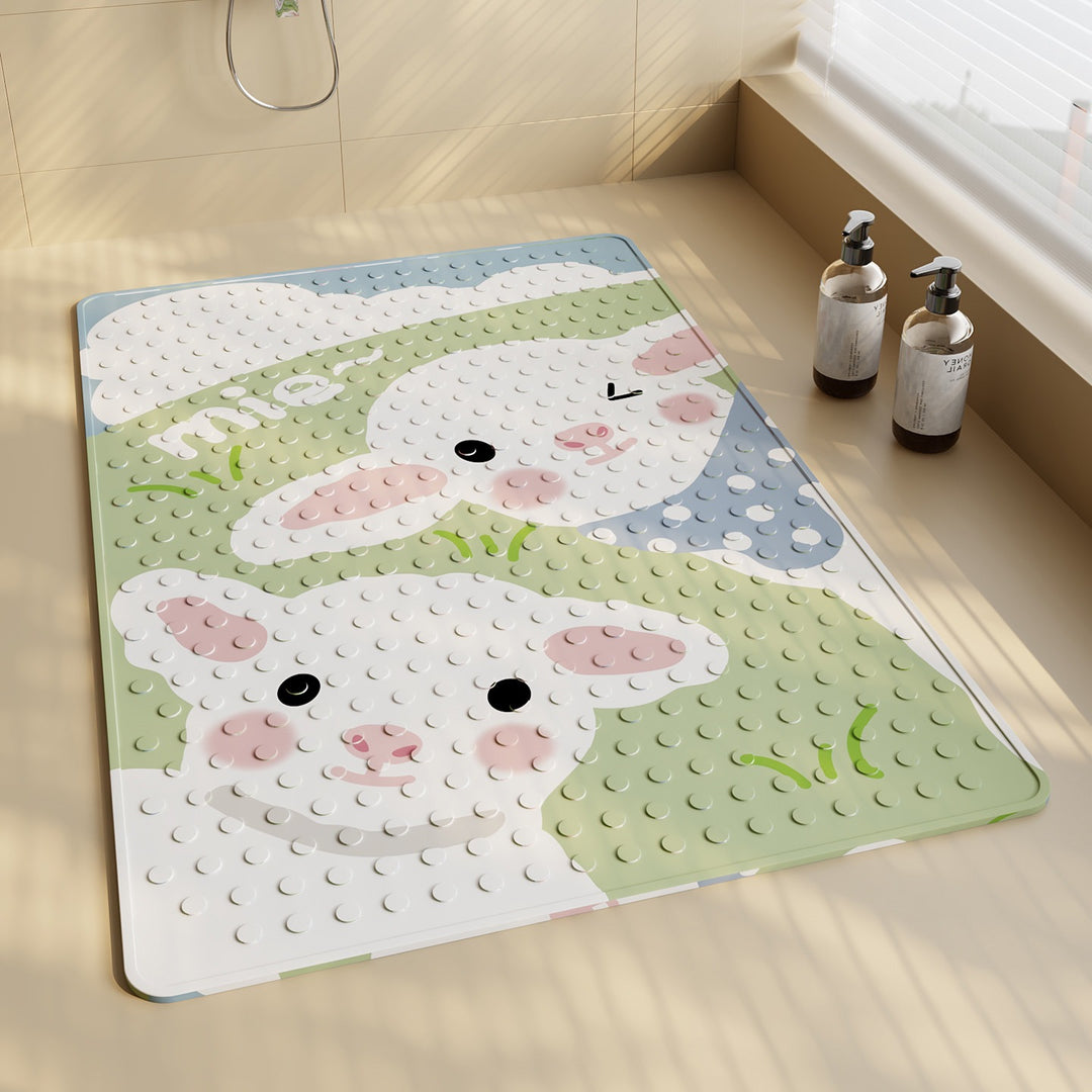 Unisex Fun Shark-Themed Bath Mat Bowlift