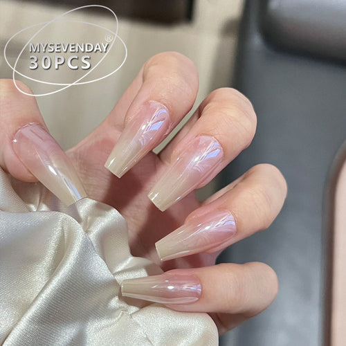 Elegant Press-On Nail Extensions Bowlift