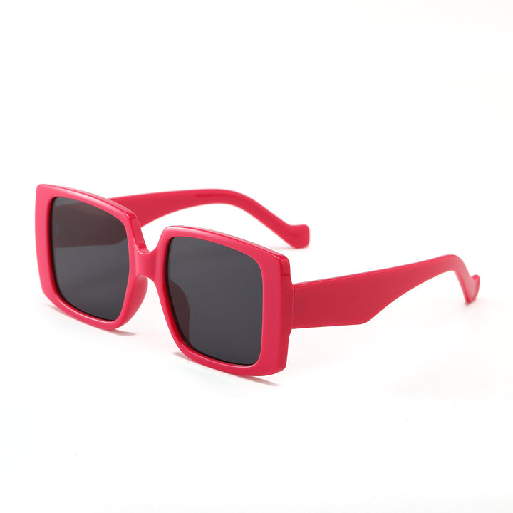 Women's modern square sunglasses with mirrored lenses Bowlift