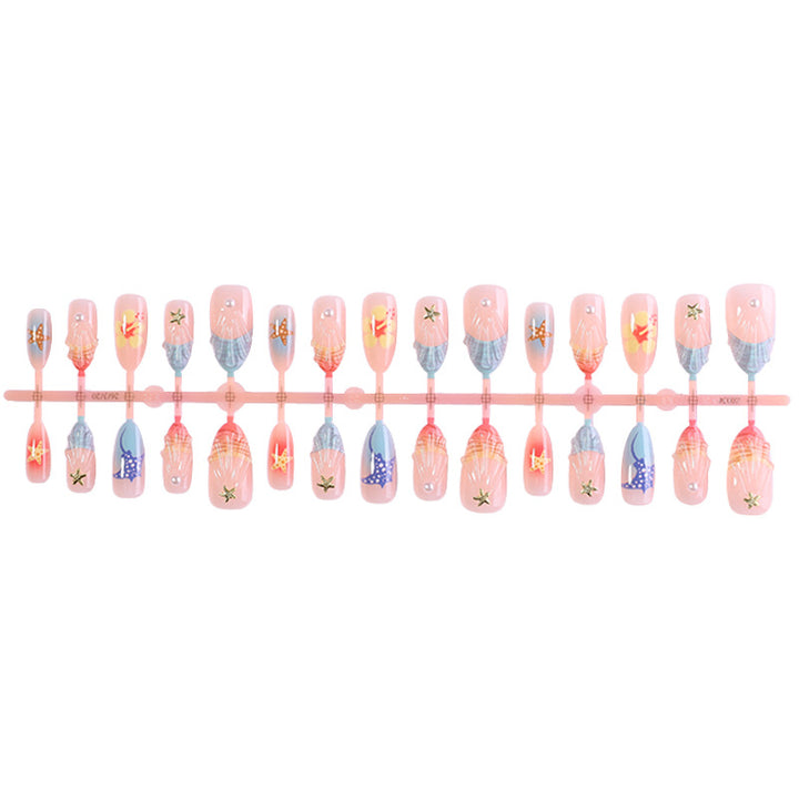 Creative Shell Design Press-On Nail Set Bowlift
