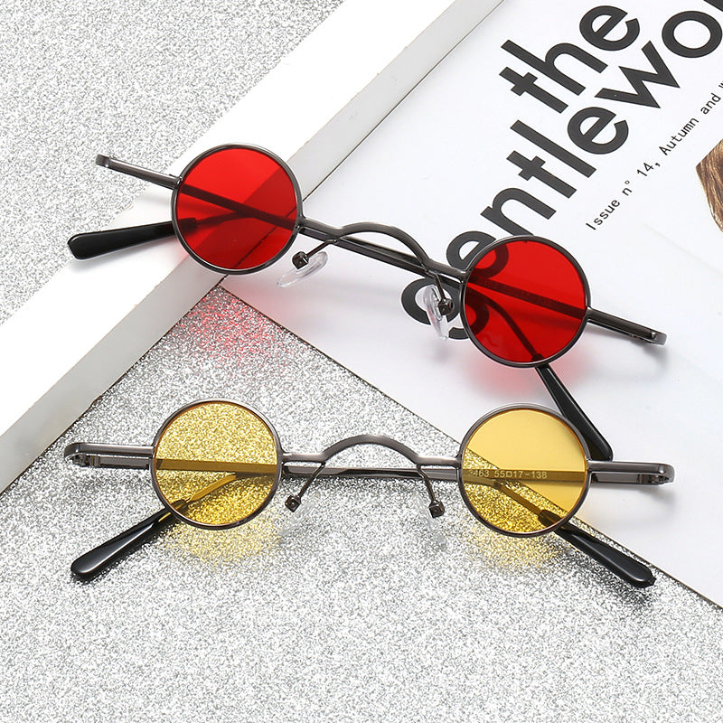 Women's fashionable round glasses with intricate metal frame Bowlift