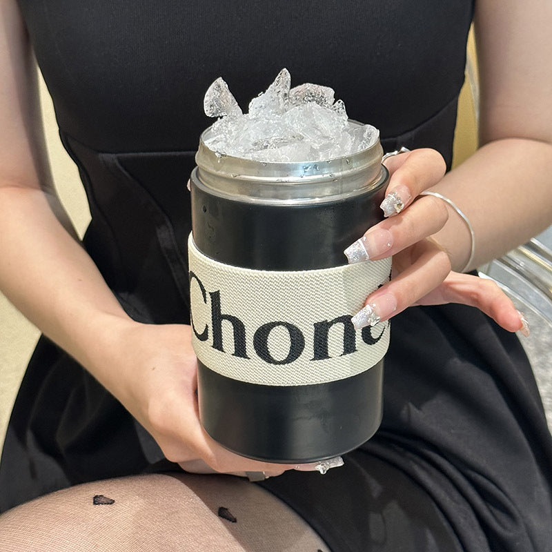 Women's multifunctional thermos cup with practical carrying handle Bowlift