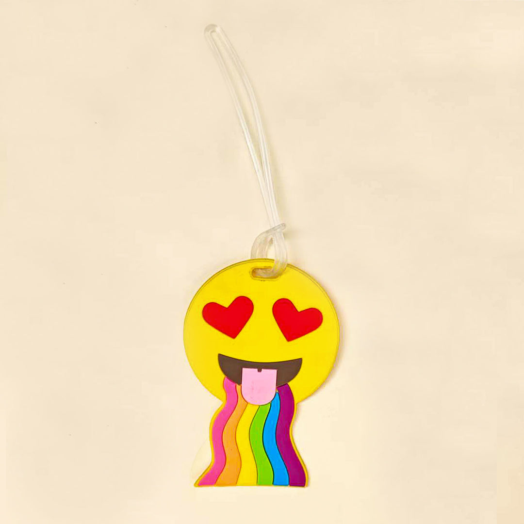 Unisex Luggage Tag in Emoji Design Bowlift