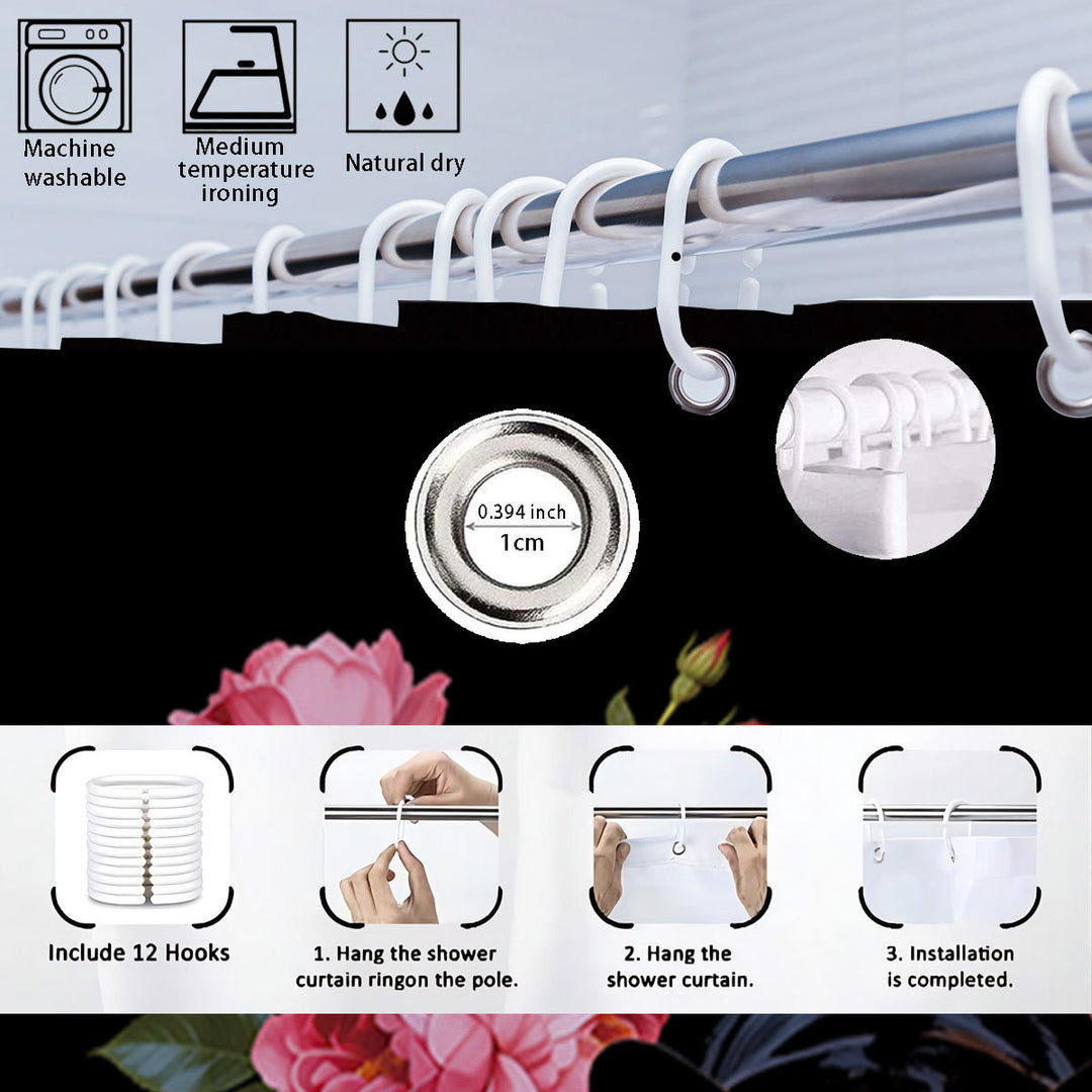 Autumn Leaves Digital Bathroom Set Bowlift