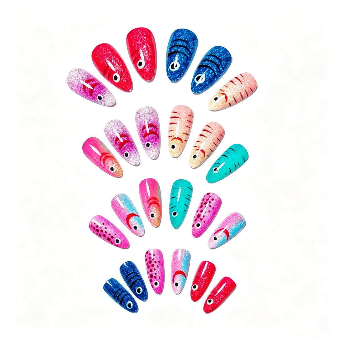 Playful Fish-Themed Nail Art Bowlift