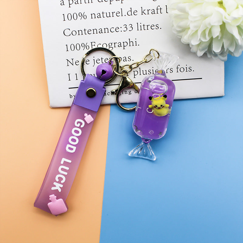 Unisex keychain with decorative cocktail design Bowlift