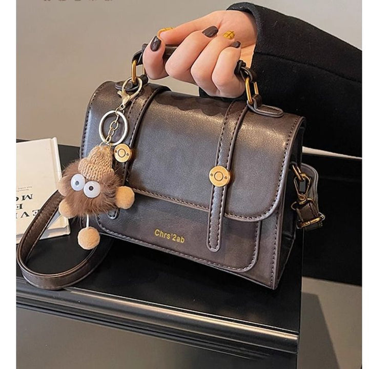 Structured Faux Leather Handbag Bowlift