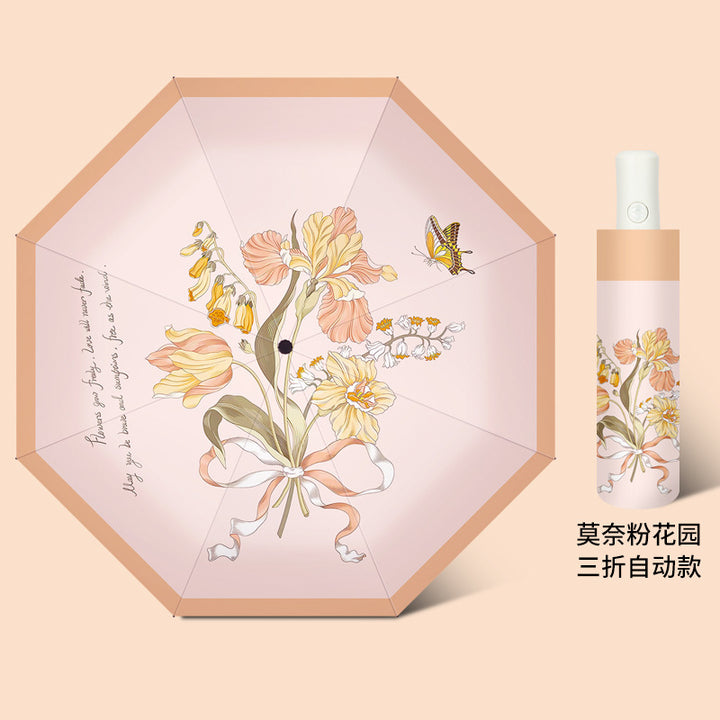 Ladies Elegant Automatic Umbrella Bowlift