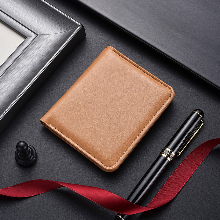 Slim Leather Bi-Fold Wallet Bowlift