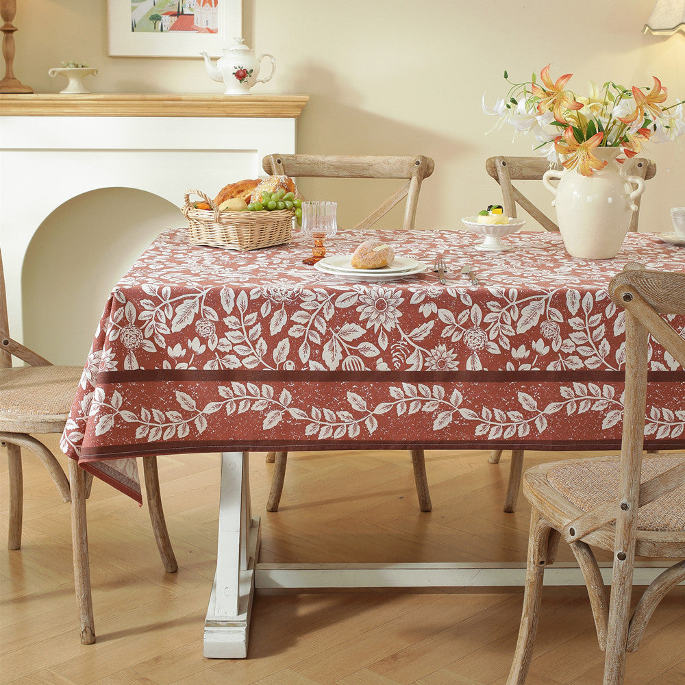 Floral Print Tablecloth