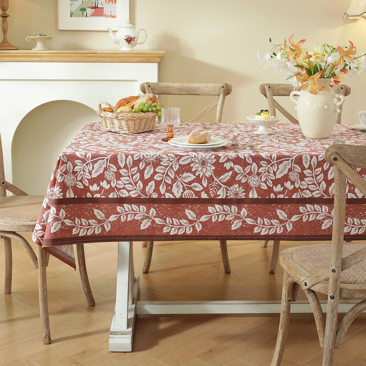 Floral Print Tablecloth