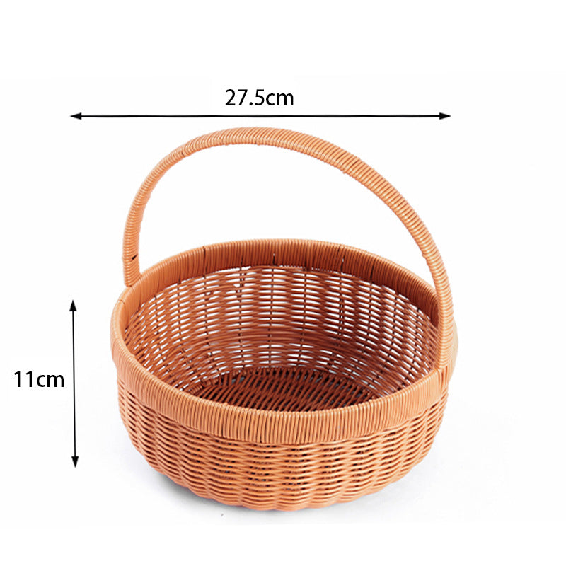 Stylish Woven Storage Basket with Lid Bowlift