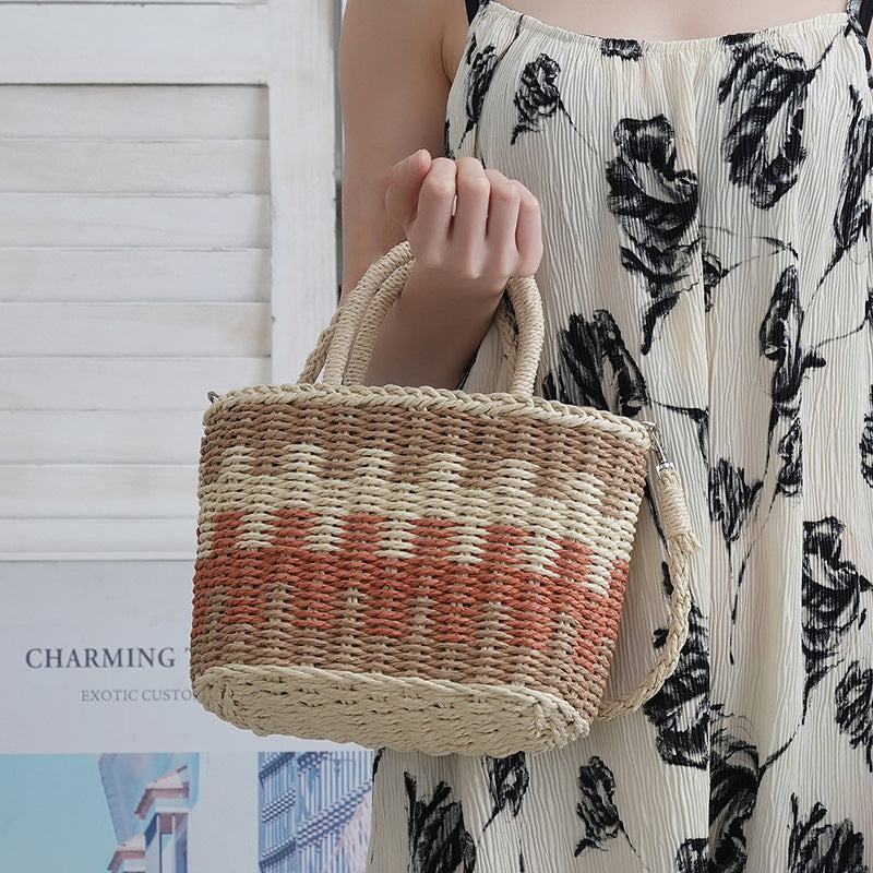 Basket bag with removable inner pocket Bowlift