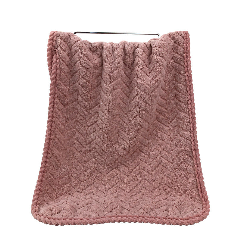 Cozy Terry Bath Blanket with Modern Zigzag Pattern Bowlift
