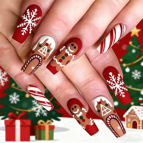 Creative nail art set with festive Christmas design Bowlift