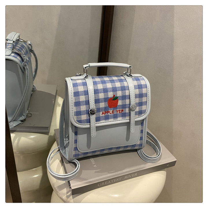 Playful Checked Mini Backpack Bowlift