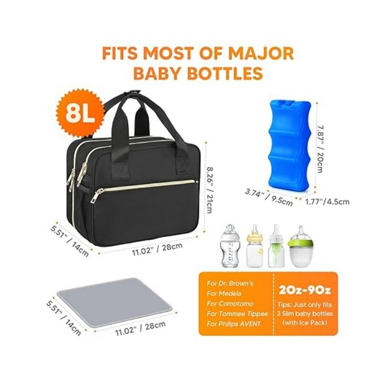 Multifunctional Cosmetic Bag with Intelligent Partition Bowlift