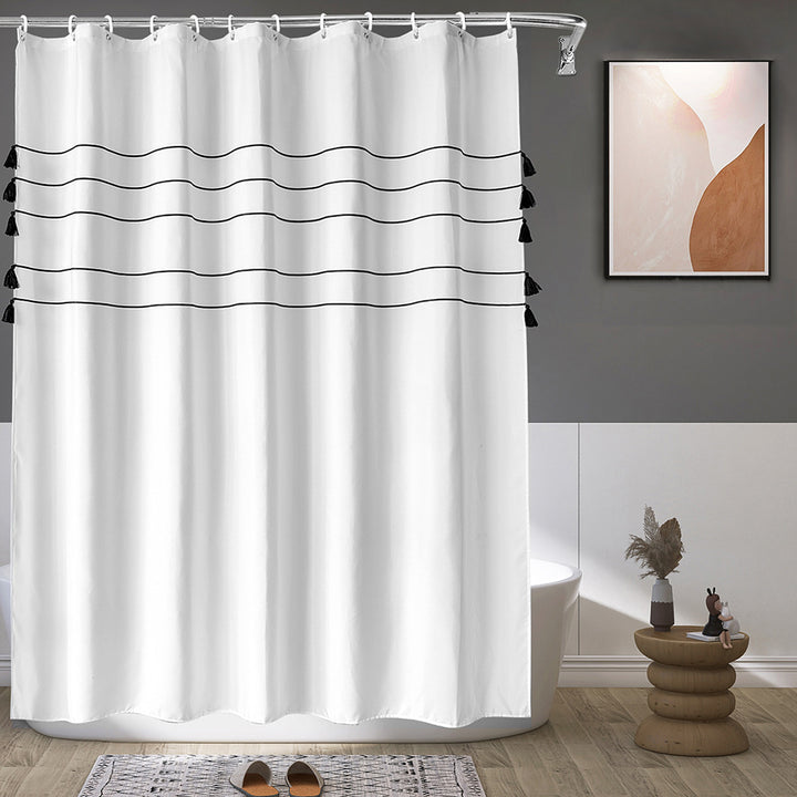 Elegant Minimalist Shower Curtain Bowlift